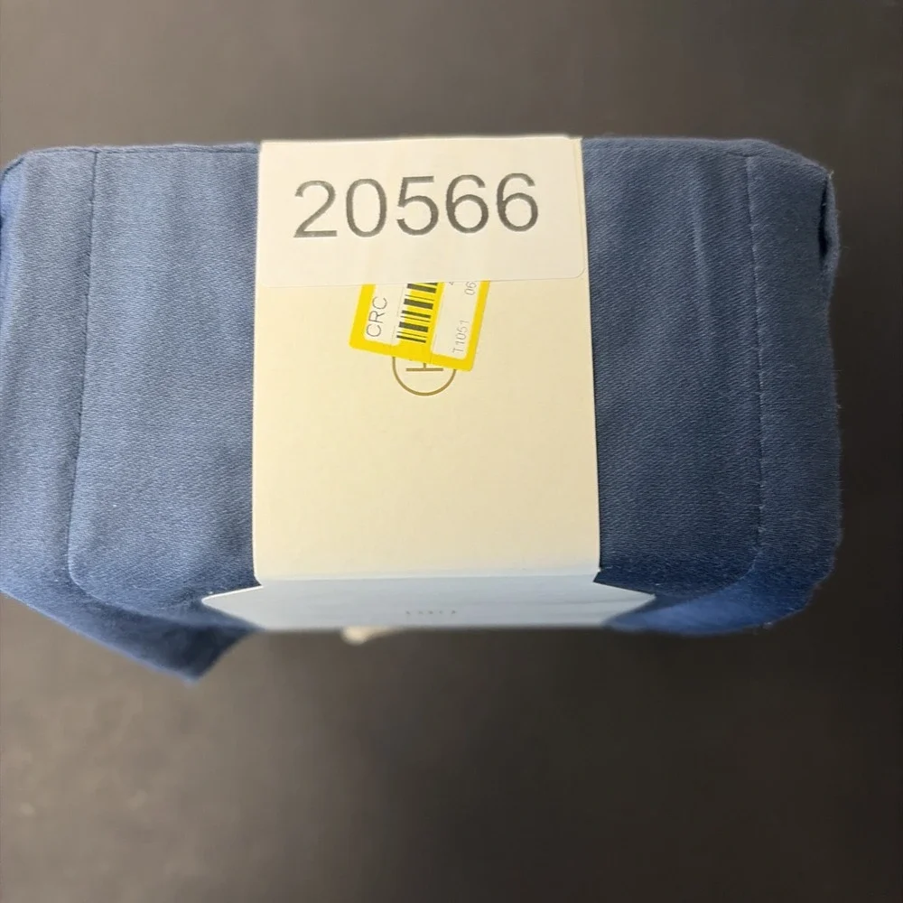 Full 400 Thread Count Performance Flat Sheet Metallic Blue Threshold Cotton 0566